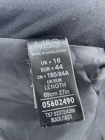 44 Beden siyah Renk Diğer Kalem Etek %70 İndirimli.