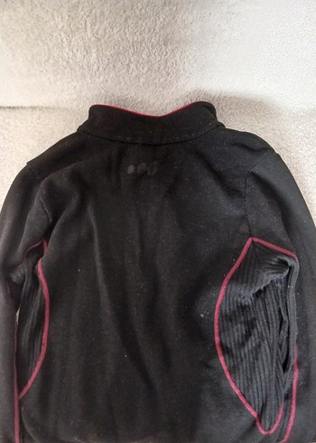 l Beden siyah Renk Fermuarlı Siyah Erkek Polar Sweatshirt
