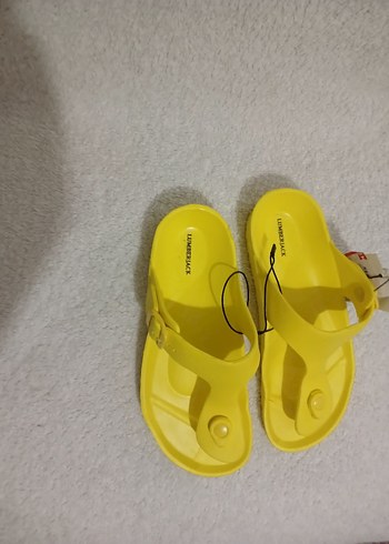Sarı Kadın parmak arasi Terlik - Görsel 2