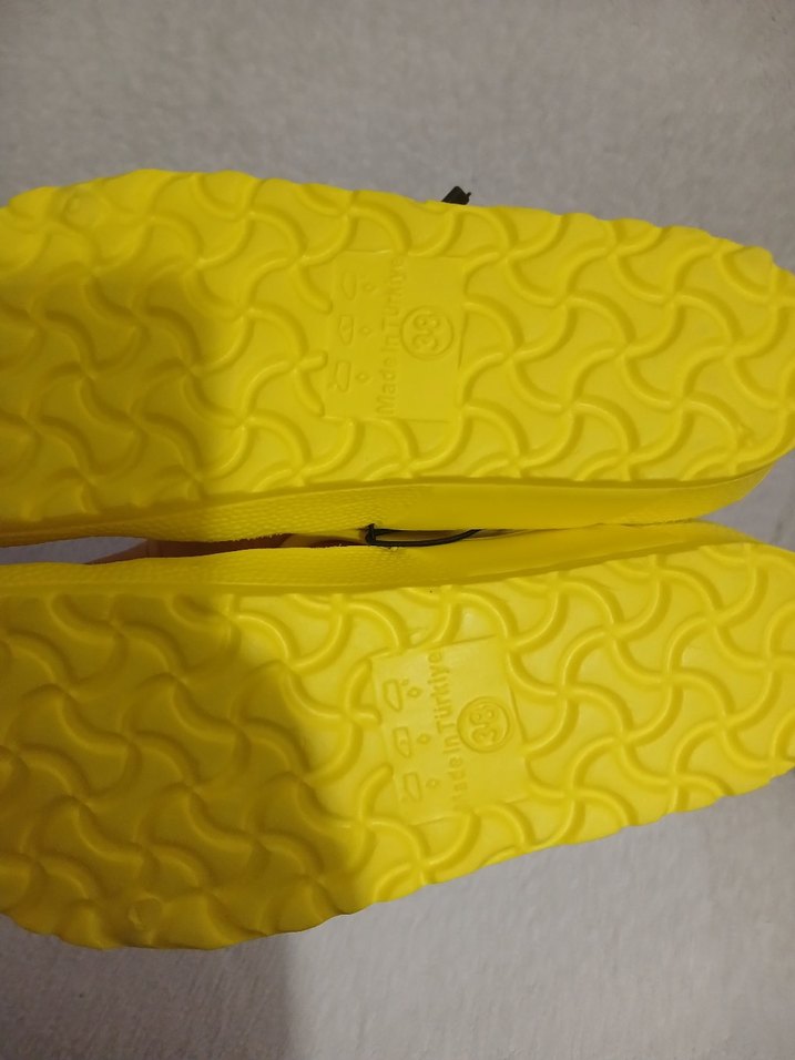 Sarı Kadın parmak arasi Terlik - Görsel 5