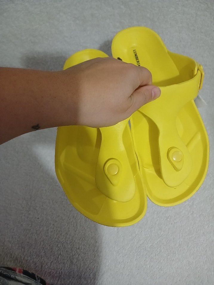 Sarı Kadın parmak arasi Terlik - Görsel 3