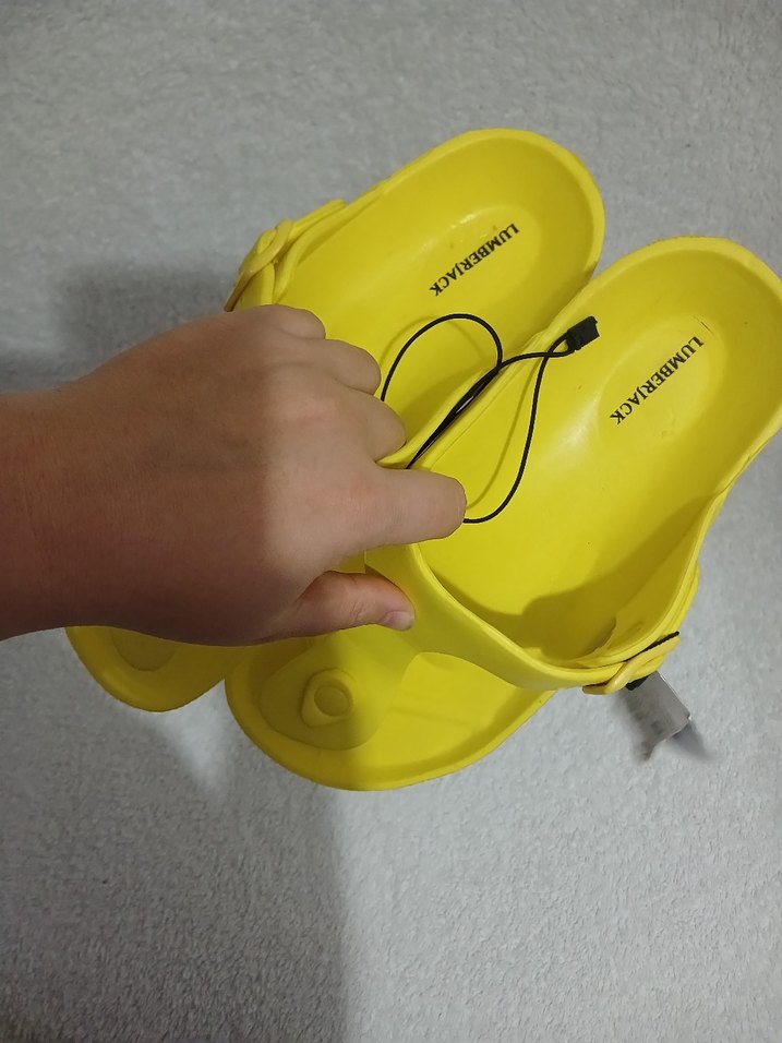 Sarı Kadın parmak arasi Terlik - Görsel 4