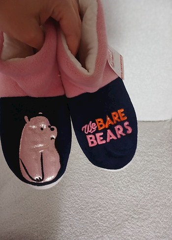 Kız Çocuk Pembe Desenli Sıcak Ev Terliği - Görsel 3