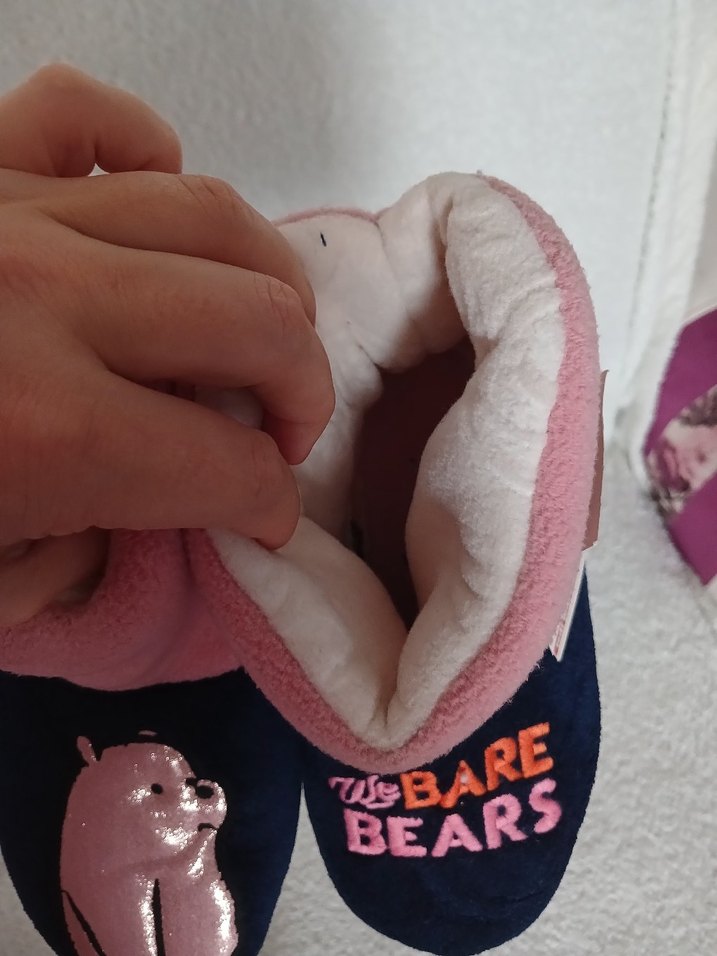 Kız Çocuk Pembe Kürklü Sıcak Ev Terliği - Görsel 4