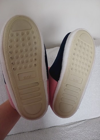 Kızlar için Pembe Sıcak Ev Terliği - Görsel 4