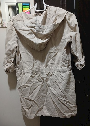 Bej Düğmeli Keten  Kadın Ceket - Görsel 2