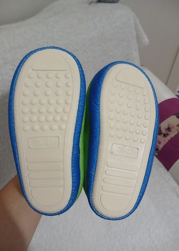 Çocuk Renkli Nakışlı Sıcak Terlikler - Görsel 4