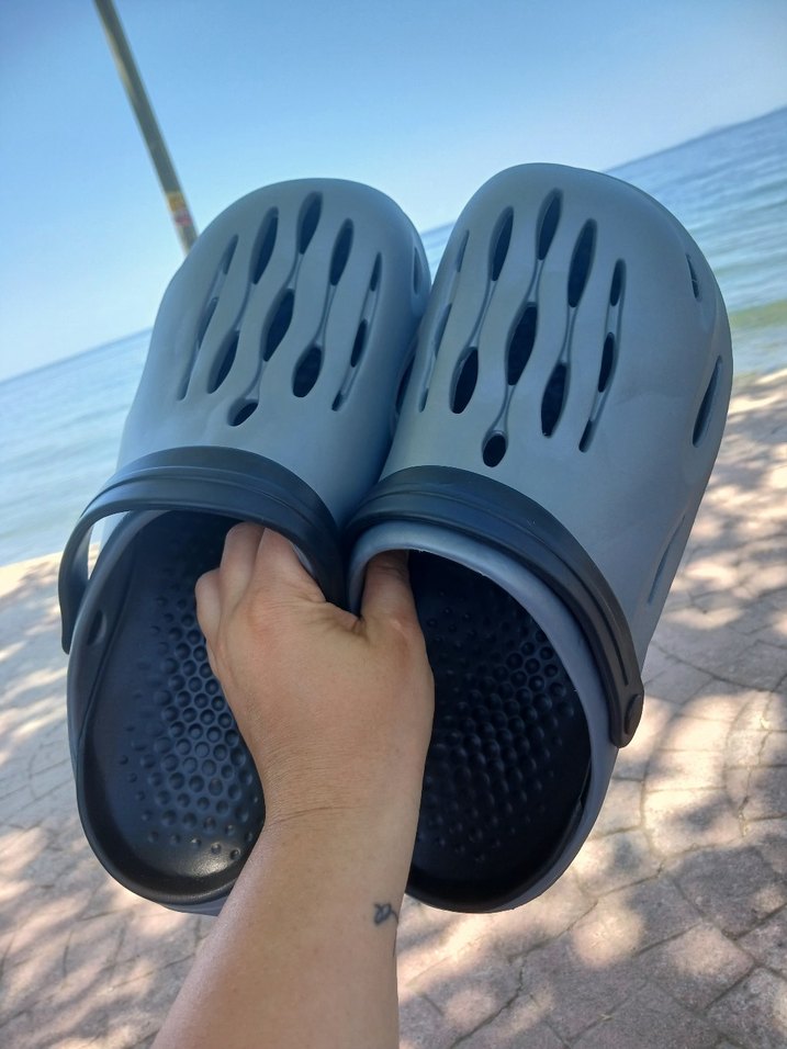 Mavi Erkek Su Ayakkabısı Tokalı Kauçuk 42 numara - Görsel 2