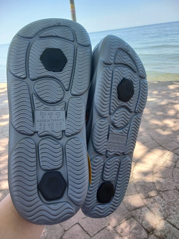 Mavi Erkek Su Ayakkabısı Tokalı Kauçuk 42 numara - Görsel 3