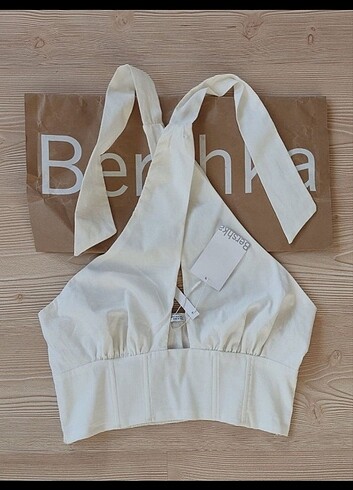 s Beden beyaz Renk Bershka korse top