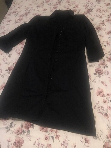 40 Beden Önü düğmeli kadın elbise