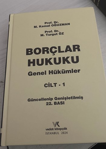 Borçlar Hukuku Genel Hükümler Cilt 1 - Güncellenmiş