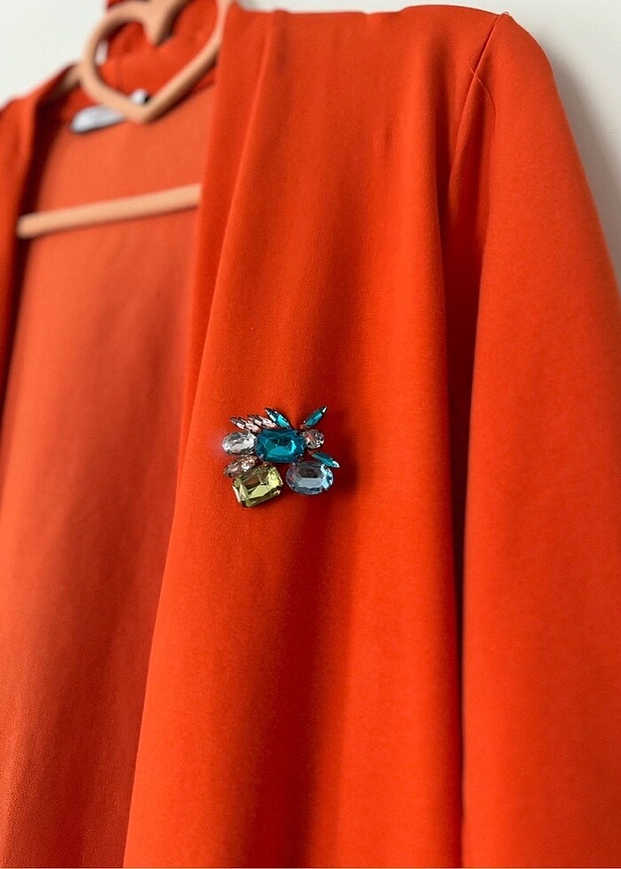 Missemramiss Orange Hırka - Görsel 2