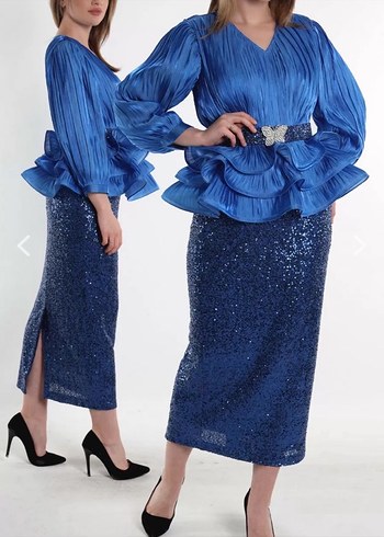 İthal payetli takım - Görsel 2