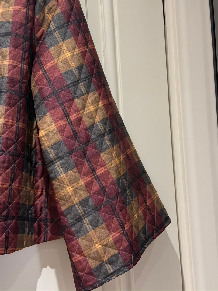 Ekose Desen Kadın Kimono Ceket - Görsel 2