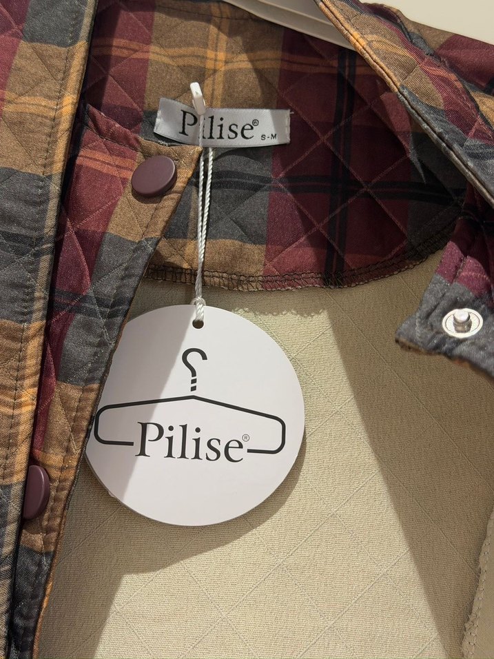 Ekose Desen Kadın Kimono Ceket - Görsel 3