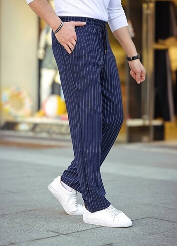 Lacivert baggy pantolon XXL 