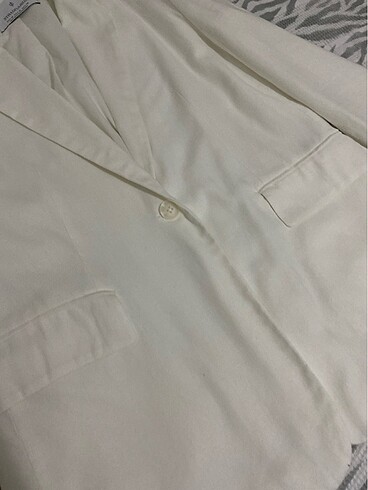 m Beden beyaz Renk Stradivarius beyaz blazer