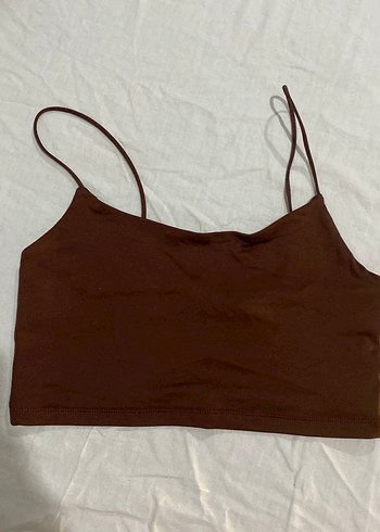 Kahverengi Askili Crop