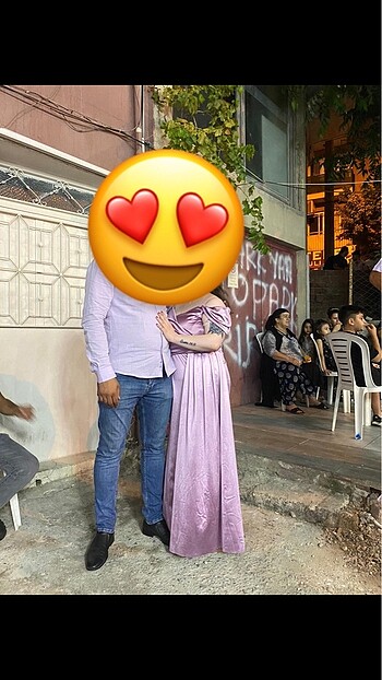 50 Beden mor Renk Saten abiye elbise