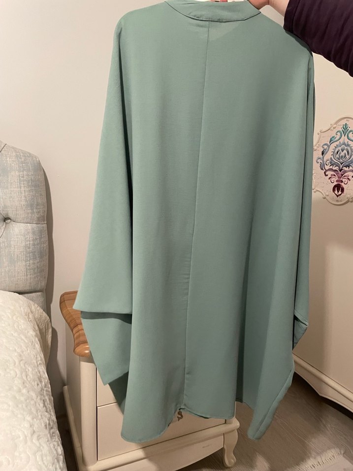 Düğmeli Gri Midi tunik - Görsel 2