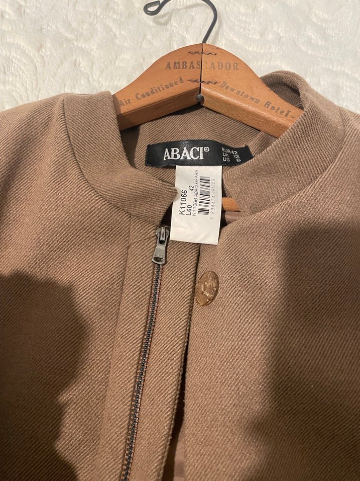 Kürklü Bej Uzun Yün Kabanı - Görsel 3