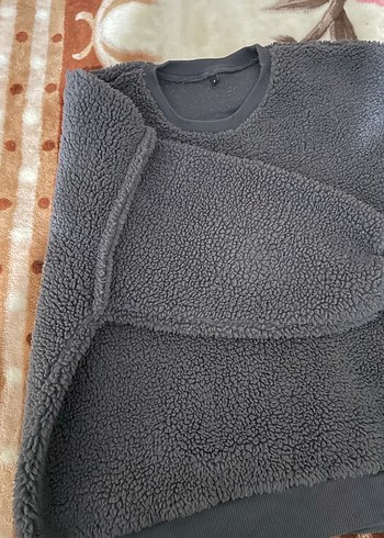 Gri Erkek Polar Sweatshirt - Görsel 3