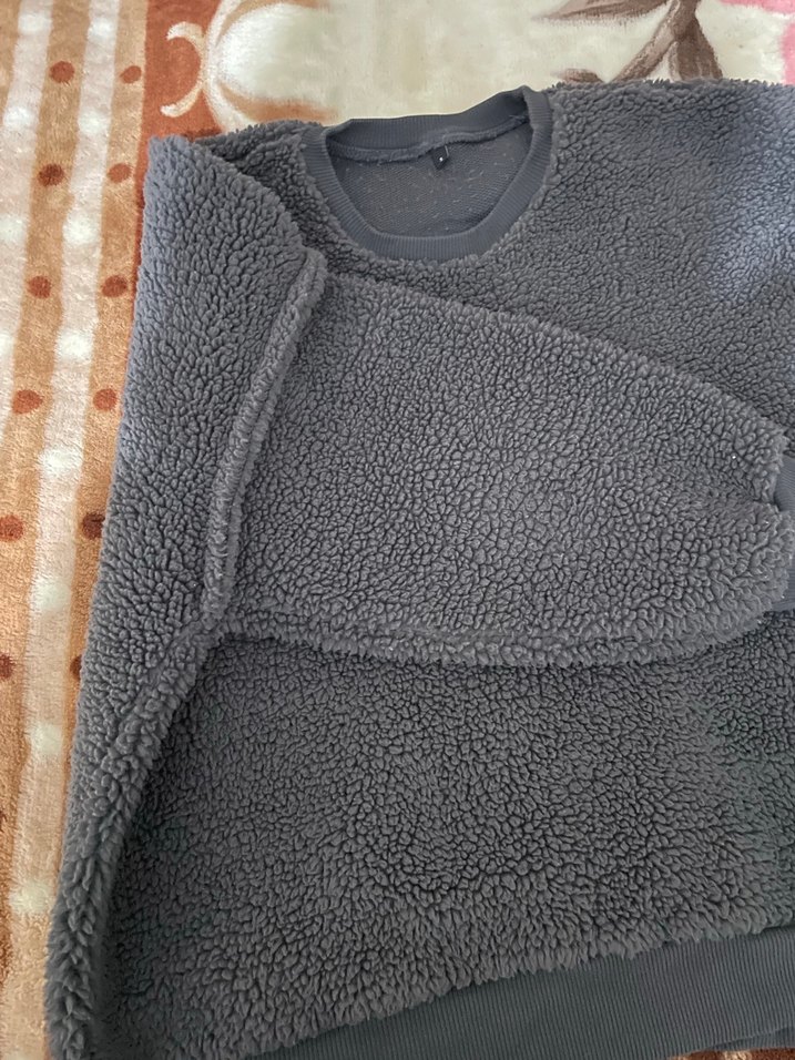 Gri Erkek Polar Sweatshirt - Görsel 3