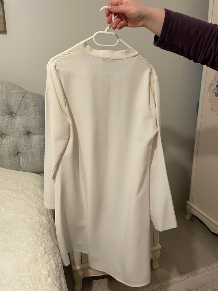 Mavi Uzun Kadın tunikİnci Detaylı - Görsel 5