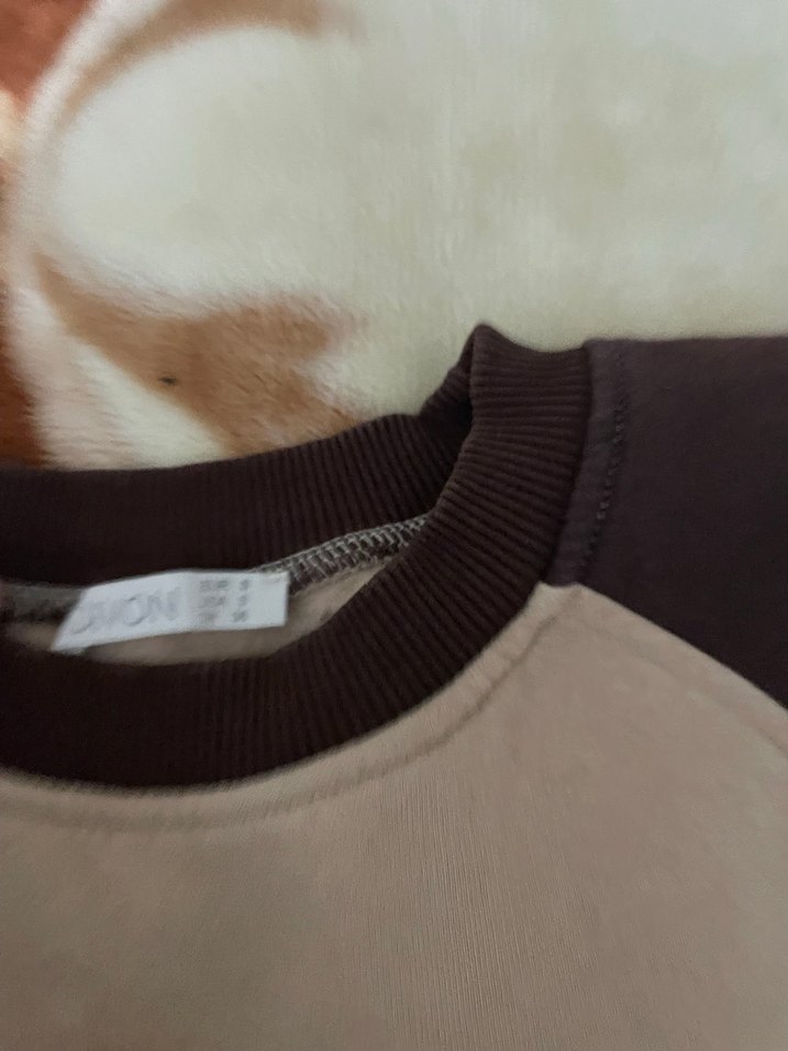 Kahverengi Kadın Sweatshirt - Görsel 3