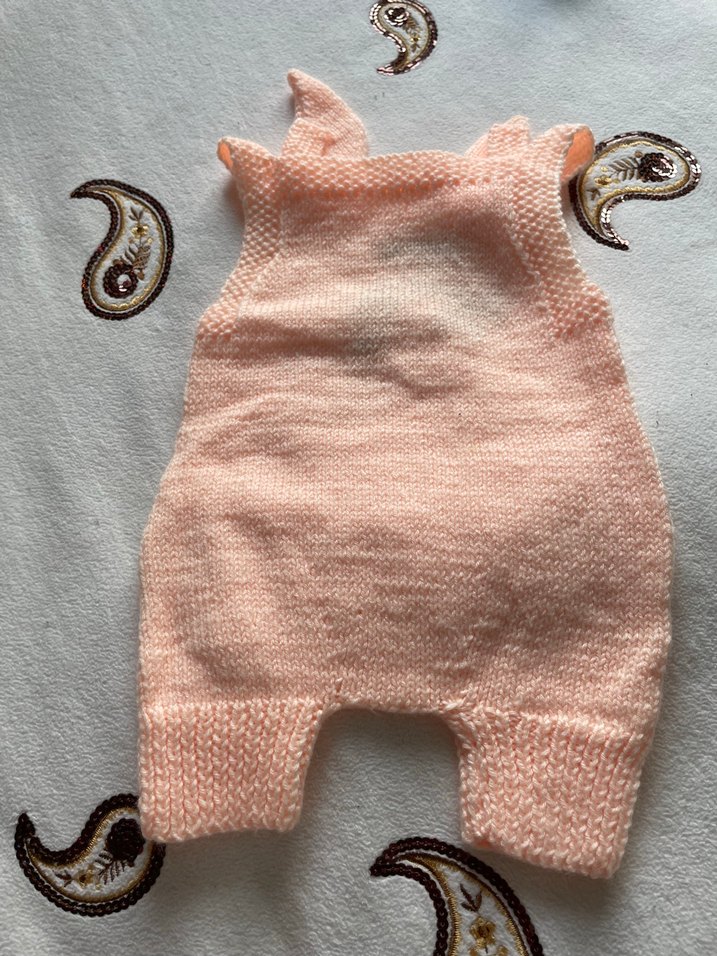 Pembe Örgü Bebek Kız Tulum - Görsel 2