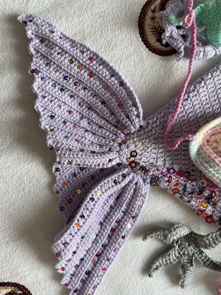 Gri Nakışlı Örgü Çocuk Bere ve Atkı - Görsel 3