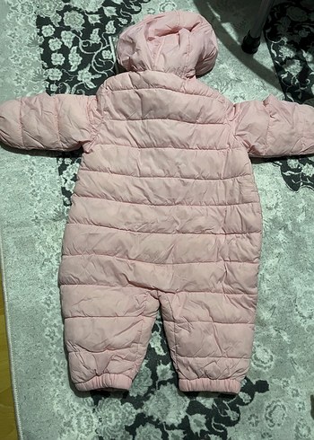 Kız Bebek Pembe Kapüşonlu Tulum - Görsel 3