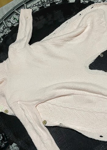 Beyaz Örgü Bebek Tulumu - Görsel 3