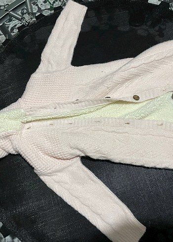 Beyaz Örgü Bebek Tulumu - Görsel 2