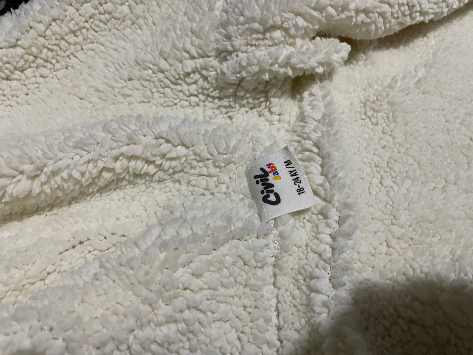 Beyaz Örgü Bebek Tulumu - Görsel 5