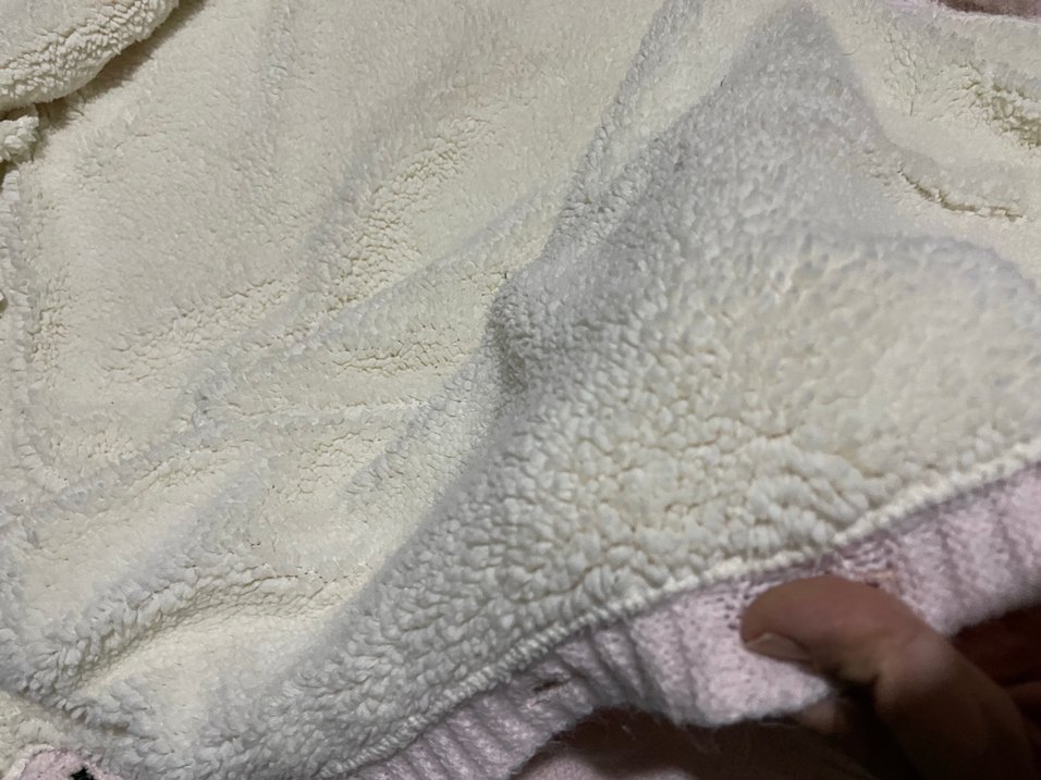 Beyaz Örgü Bebek Tulumu - Görsel 4