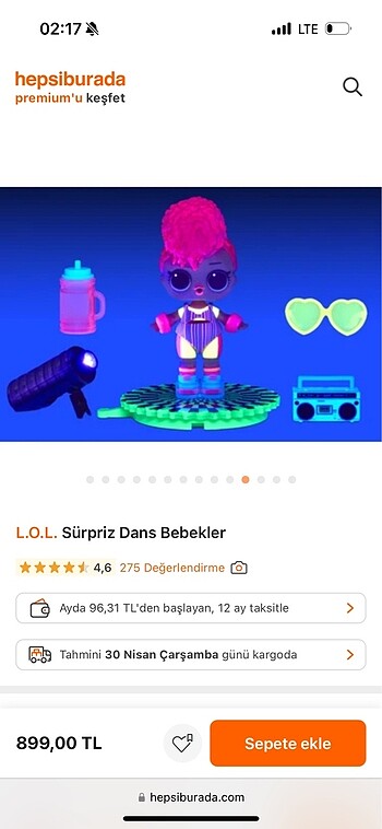 Beden Renk LOL SÜRPRİZ DANS BEBEKLER