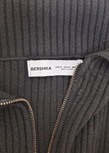Bershka bershka fermuarlı madonna yaka bluz hırka