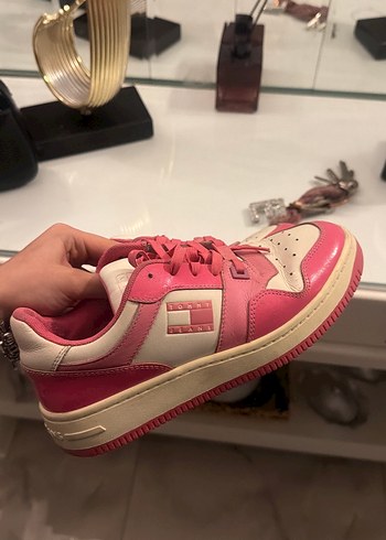 Tommy Hilfiger Pembe Beyaz Spor Ayakkabi