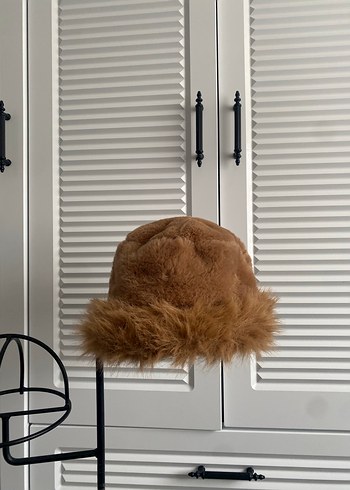 Kahverengi Kürklü Kadın Şapka - Görsel 4