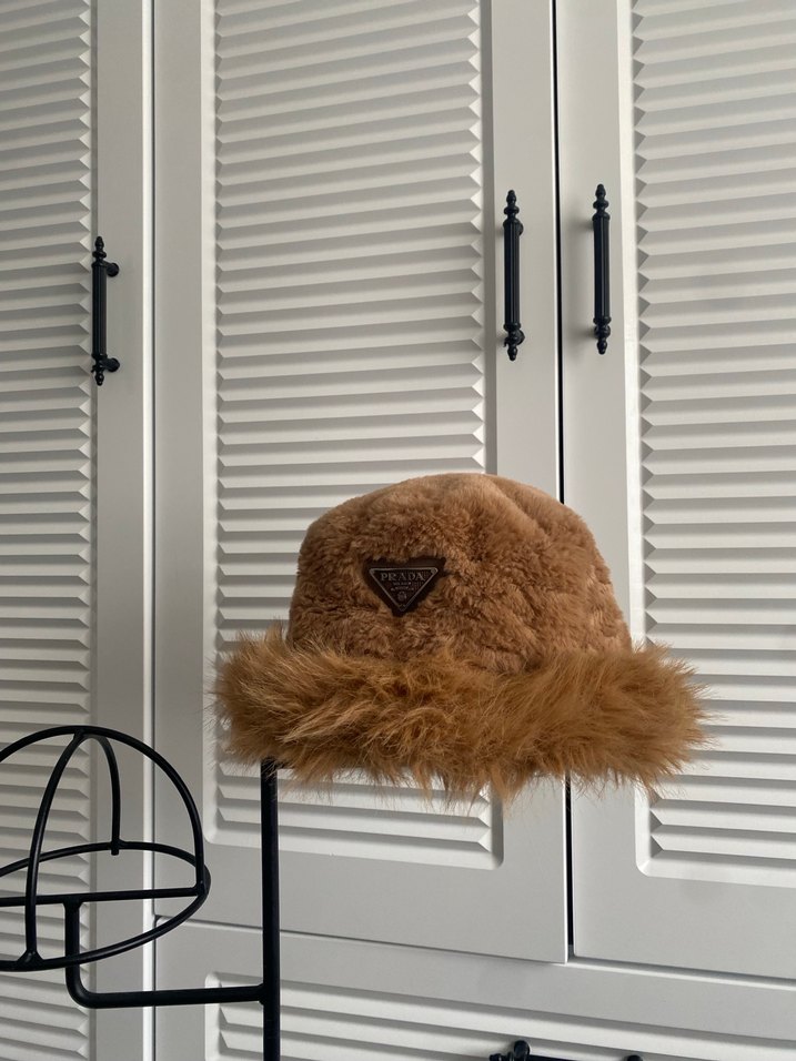 Kahverengi Kürklü Kadın Şapka - Görsel 2