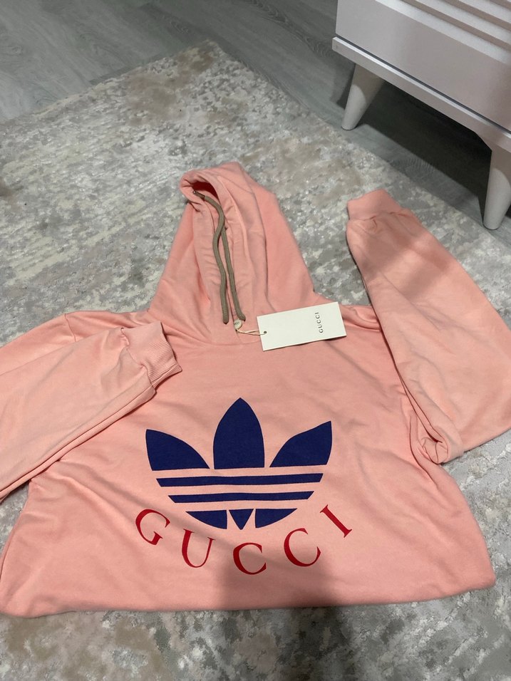 Pembe Kapüşonlu Uzun Kollu Sweatshirt - Görsel 2