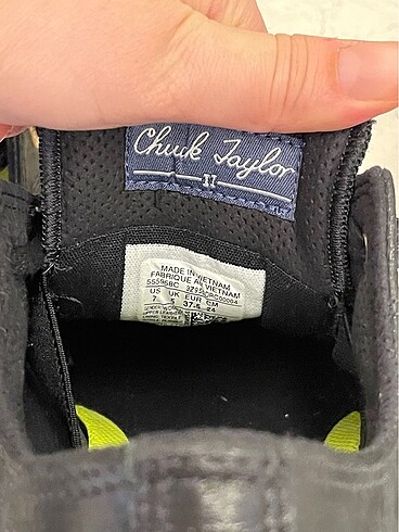 37,5 Beden siyah Renk Converse Deri Siyah
