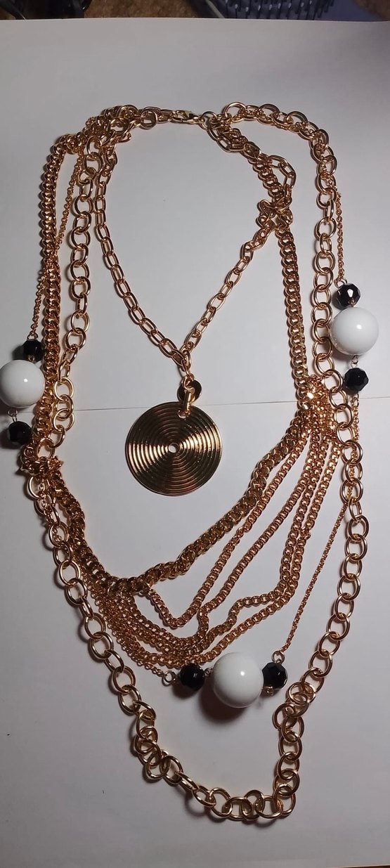 Uzun Zincir Detaylı Bohem Kadın Kolye - Görsel 4