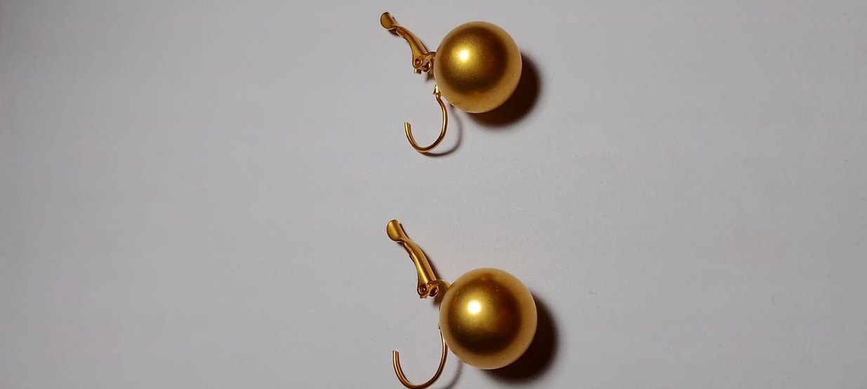 Parlak Altın Renk Midi Boy Bohem Küpe - Görsel 2