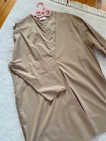 diğer Beden camel Renk Szb Poplin Bağlamalı Gömlek