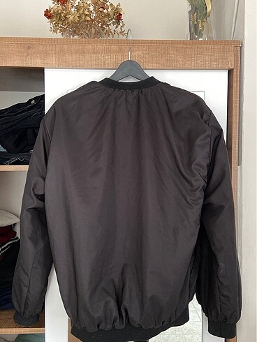 Diğer Siyah oversize bomber ceket
