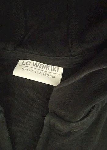 LC Waikiki Kız Çocuk Kapüşonlu Fermuarlı Siyah Yelek