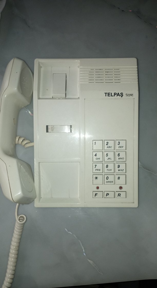 Atelpaş 15 Tuşlu Beyaz Telefon - Görsel 3